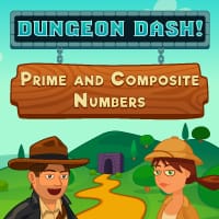 Adventure Man Dungeon Dash - Prime and Composite Numbers