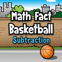 Math Fact Basketball - Subtraction