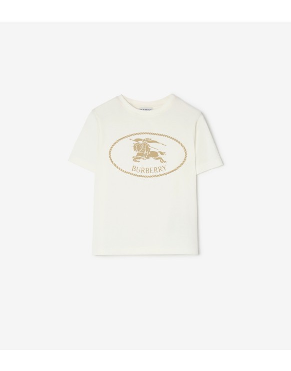Camiseta en algodón con motivo Knight Stamp