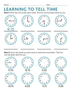 Learning to Tell Time
