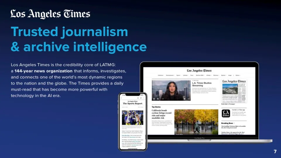LA Times Investor deck thumbnail