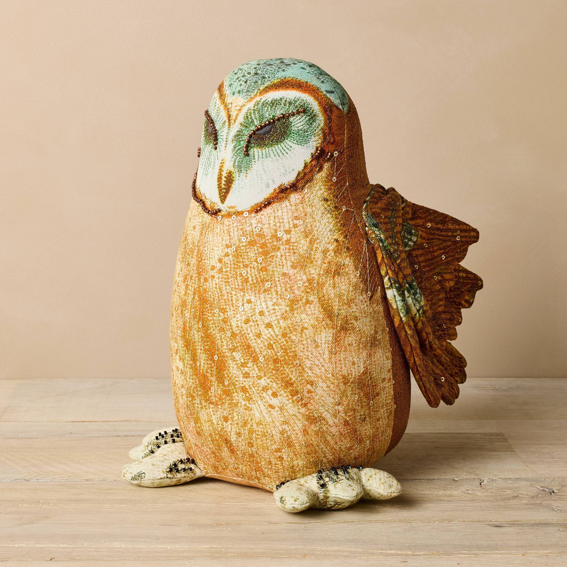 John Derian for Target 13" Owl Shaped Pillow